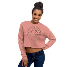 Load image into Gallery viewer, The Mountains are Calling Crop Sweatshirt