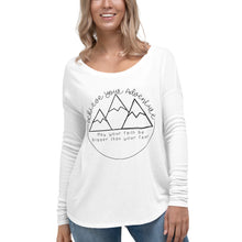 Load image into Gallery viewer, May Your Faith Be Bigger Than Your Fear Ladies&#39; Long Sleeve Tee