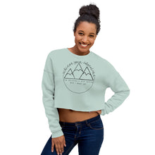 Load image into Gallery viewer, The Mountains are Calling Crop Sweatshirt