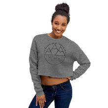 Load image into Gallery viewer, The Mountains are Calling Crop Sweatshirt