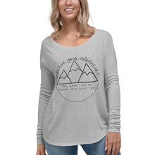 Load image into Gallery viewer, May Your Faith Be Bigger Than Your Fear Ladies&#39; Long Sleeve Tee