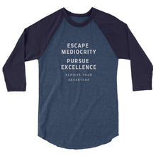 Load image into Gallery viewer, Escape Mediocrity Baseball Tee